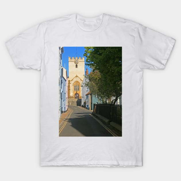 Monmouth Street, Lyme Regis, April 2021 T-Shirt by RedHillDigital